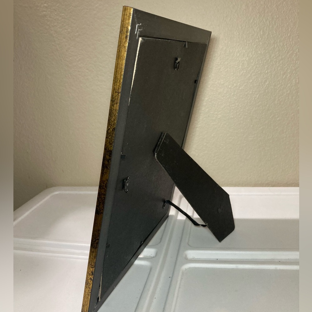 Gold and Black Picture Frame with Scenic Photo - Picture 2 of 7